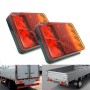 2 PCS CNSUNNY LIGHT DC 12V Car Truck Trailer Caravans LED Rear Tail Warning Brake Lights