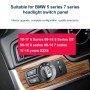 Панель выключателя автомобилей для BMW 5 Series 2010-2017, Стандартная версия левого вождения