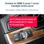 Панель переключателя автомобилей для BMW 5 Series 2010-2017, версия конфигурации левого вождения