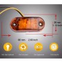 10 PCS Car Truck Trailer Piranha LED Side Marker Indicator Lights Bulb Lamp, Light Color: Yellow