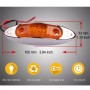 10 PCS DC 10-30V Car Truck Trailer Piranha 3-LED Side Marker Indicator Lights Bulb Lamp, Light Color: Yellow