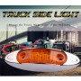 10 PCS DC 10-30V Car Truck Trailer Piranha 3-LED Side Marker Indicator Lights Bulb Lamp, Light Color: Yellow