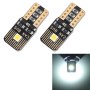 2 PCS T10 / W5W / 168 / 194 DC12V / 1.3W / 6000K / 110LM 2LEDs SMD-3030 Car Clearance Light, with Decoder (White Blue)