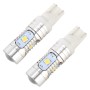 2 PCS T10 / W5W / 168 / 194 DC12V / 4.5W / 6000K / 360LM 6LEDs SMD-3030 Car Clearance Light, with Projector Lens Light (White Light)