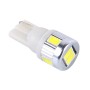 2PCS T10 3W SMD 5630 6 LED Car Clearance Lights Lamp, DC 12V(White Light)