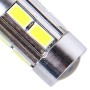 2 ПК T10 6W Белый свет 10 SMD 5630 Светодиодный светодиод без ошибок Canbus Car Lames Lampe, DC 12V