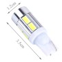 2 ПК T10 6W White Light 10 SMD 5630 Светодиодный зазор