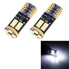 2 PCS T10/W5W/194/501 4W 280LM 6000K 12 SMD-2835 LED Bulbs Car Reading Lamp Clearance Light with Decoder, DC 12V