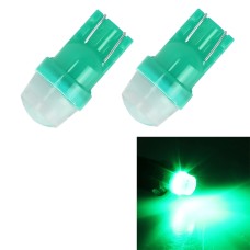 2 PCS T10/W5W/194/501/168 0.6W 35LM 6000K 2835-LED Bulbs Car Reading Lamp Clearance Light, DC 12V(Green Light)