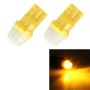 2 PCS T10/W5W/194/501/168 0.6W 35LM 6000K 2835-LED Bulbs Car Reading Lamp Clearance Light, DC 12V(Yellow Light)