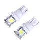 10PCS T10 3W 5500K SMD 5050 5 LED Car Clearance Lights Lamp, DC 12V(White Light)