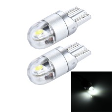 2 шт. T10 2W 150 LM 6000K 2 SMD-3030 Светодиодный зазор лампы, DC 12V (белый свет)