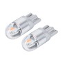 2 ПК, T10 2W 2 SMD-3030 Светодиодные зазоры, DC 12V (желтый свет)