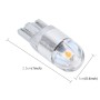 2 ПК, T10 2W 2 SMD-3030 Светодиодные зазоры, DC 12V (желтый свет)