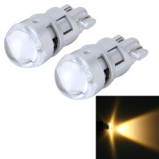 10 PCS T10 1W 50LM Car Clearance Light with SMD-3030 Lamp, DC 12V(Warm White)
