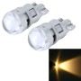 10 шт. T10 1W 50LM CAR CREANCE LIGHT с LAMP SMD-3030, DC 12V (теплый белый)