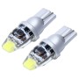 2 PCS T10 1W 100 LM 6000K Car Clearance Light with COB Lamp, DC 12V (White Light)