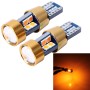 2 PCS T10 3W Error-Free Car Clearance Light with 19 SMD-3030 LED Lamp, DC 12V (Orange Light)