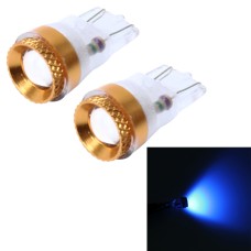 2 PCS T10 1W Car Clearance Light with 1 SMD-5050 LED Lamp, DC 12V (Blue Light)