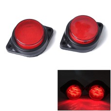 2 PCS 6LEDs Car Clearance Light Marker Light for Truck DC 24V(Red Light)