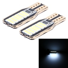 2 PCS T10 2W 150 LM 6000K Error-free Car Clearance Light with 12 SMD-7020 Lamps, DC 12V(White Light)