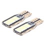 2 PCS T10 2W 150 LM 6000K Error-free Car Clearance Light with 12 SMD-7020 Lamps, DC 12V(White Light)