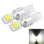 2 PCS  T10 40W 800 LM 6000K Car Clearance Light Reading Light License Light with 8 CREE Lamp, DC 12V(White Light)