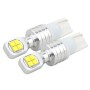 2 PCS  T10 40W 800 LM 6000K Car Clearance Light Reading Light License Light with 8 CREE Lamp, DC 12V(White Light)