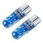 2 PCS T10 DC12V / 1.5W Car Strobe Clearance Light with COB Lamp Beads (Blue Light)