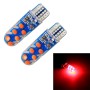 2 PCS T10 DC12V / 1.5W Car Strobe Clearance Light with COB Lamp Beads (Red Light)