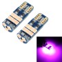 2 PCS T10 DC12 / 1W 9LEDs SMD-3030 Car Clearance Light(Pink Light)