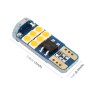 2 PCS T10 DC12 / 1W 9LEDs SMD-3030 Car Clearance Light(Yellow Light)