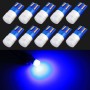 10 PCS T10 / W5W / 168 / 194 DC12V / 0.6W 1LEDs SMD-3030 Car Clearance Light (Blue Light)