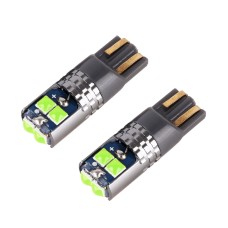 2 PCS T10 / W5W / 168 DC12-24V / 1.8W / 6000K / 140LM Car Clearance Light 4LEDs SMD-3030 Lamp Beads with Decoding & Constant Current (Green Light)