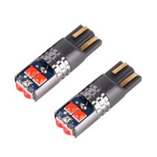 2 PCS T10 / W5W / 168 DC12-24V / 1.8W / 6000K / 140LM Car Clearance Light 4LEDs SMD-3030 Lamp Beads with Decoding & Constant Current (Red Light)