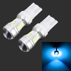 2 PCS T10 DC 12V 1.7W 150LM Car Clearance Lamp Marker Light with 10LEDs SMD-7020 (Ice Blue Light)