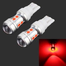 2 PCS T10 DC 12V 1.7W 150LM Car Clearance Lamp Marker Light with 10LEDs SMD-7020 (Red Light)