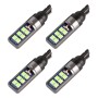 4 PCS T10 DC12V / 4W Car Clearance Light 12LEDs SMD-3030 Lamp Beads (Ice Blue Light)