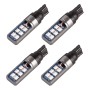 4 PCS T10 DC12V / 4W Car Clearance Light 12LEDs SMD-3030 Lamp Beads (Blue Light)