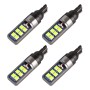 4 PCS T10 DC12V / 4W Car Clearance Light 12LEDs SMD-3030 Lamp Beads (Green Light)