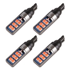 4 ПК, T10 DC12V / 4W CAR CHREANCE LIGHT 12LEDS SMD-3030 Beads (красный свет)