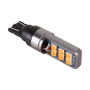 4 PCS T10 DC12V / 4W Car Clearance Light 12LEDs SMD-3030 Lamp Beads (Yellow Light)