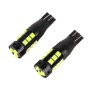 2 PCS T10 DC12V / 6.5W Car Clearance Light 15LEDs SMD-3030 Lamp Beads (Green Light)