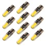 10 PCS T10 DC12V / 1W Car Clearance Light COB Lamp Beads (Yellow Light)