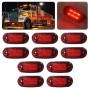 10 PCS MK-019 Car / Truck 6LEDs Side Marker Indicator Lights Bulb Lamp (Red Light)