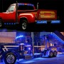 10 PCS MK-118 3/4 inch Metal Frame Car / Truck 3LEDs Side Marker Indicator Lights Bulb Lamp (Blue Light)