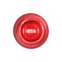 10 PCS MK-119 3/4 inch Metal Plating Frame Car / Truck 3LEDs Side Marker Indicator Lights Bulb Lamp(Red Light)