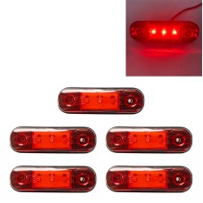 5 PCS MK-327 Car / Truck 3LEDs Side Marker Indicator Light Tail Light (Red Light)