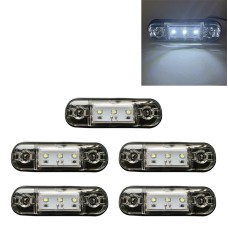 5 PCS MK-327 Car / Truck 3LEDs Side Marker Indicator Light Tail Light (White Light)