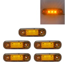 5 PCS MK-327 Car / Truck 3LEDs Side Marker Indicator Light Tail Light (Yellow Light)